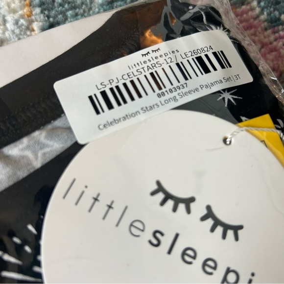 Little Sleepies celebration stars long sleeve pajama set 3T - Picture 2 of 2